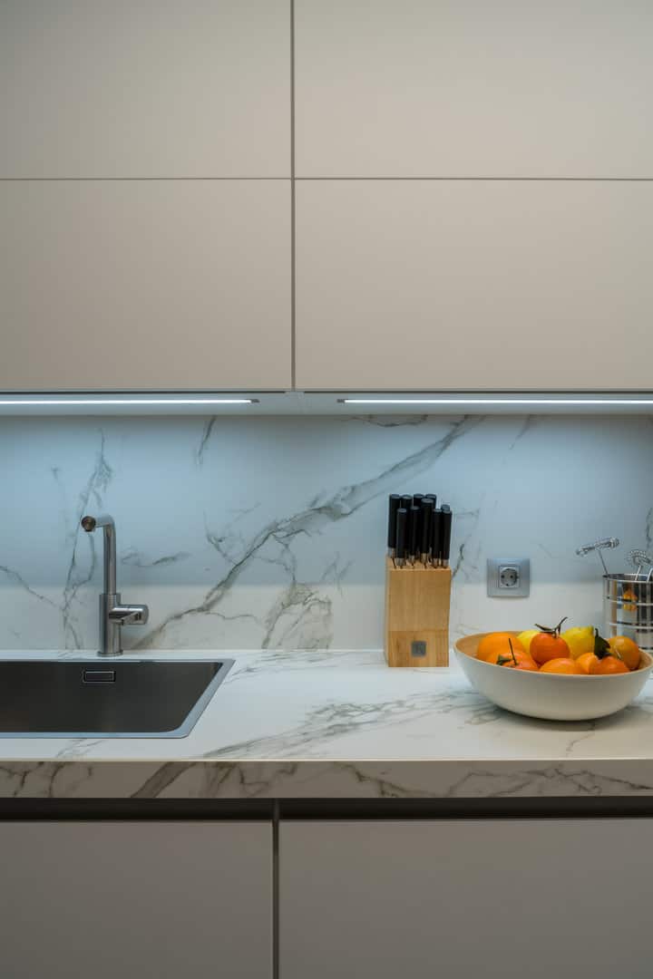 Cocina con entrepaño amarmolado - Imagen 5