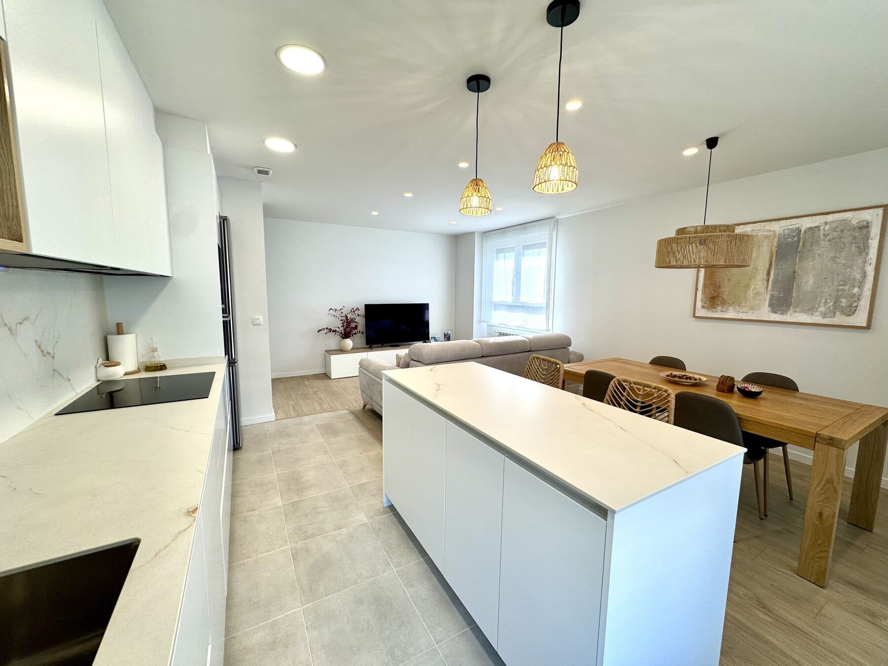 Cocina con Isla Central en Bizkaia - Imagen 3