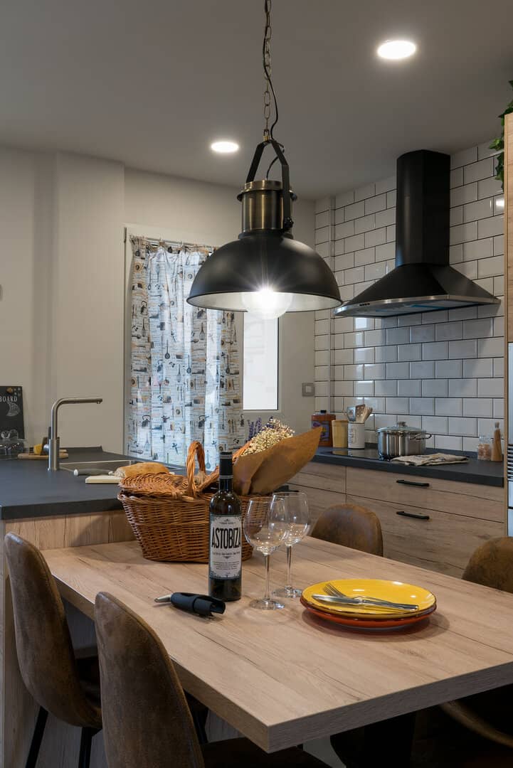 Cocina rústica en madera