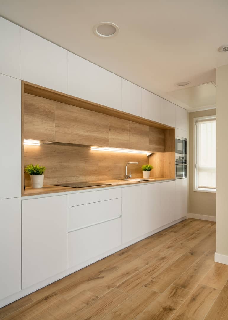 Mueble de salón antracita y madera - Imagen 5